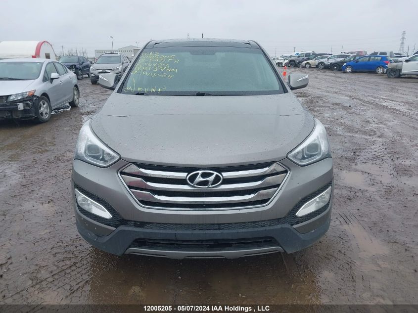 2013 Hyundai Santa Fe VIN: 5XYZUDLA3DG116493 Lot: 12005205