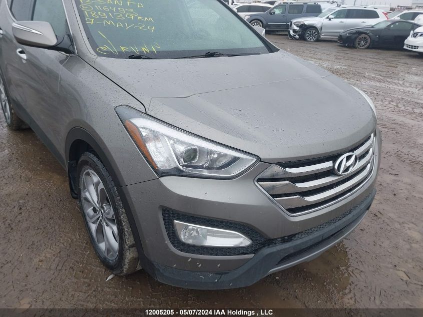 2013 Hyundai Santa Fe VIN: 5XYZUDLA3DG116493 Lot: 12005205