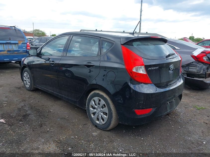 2016 Hyundai Accent Se VIN: KMHCT5AE1GU286905 Lot: 12005217