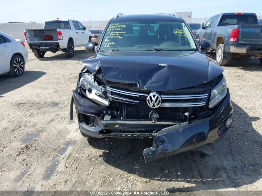 2012 Volkswagen Tiguan VIN: WVGBV7AX0CW527953 Lot: 12005222