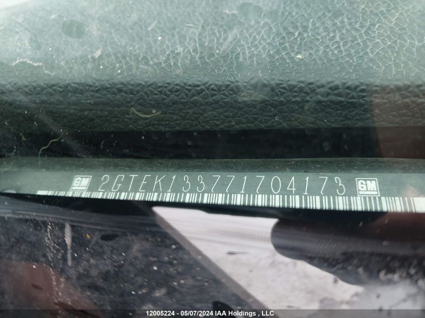 2007 GMC Sierra 1500 VIN: 2GTEK133771704173 Lot: 12005224