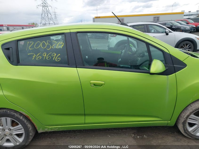 2015 Chevrolet Spark 1Lt VIN: KL8CD6S91FC764696 Lot: 12005267