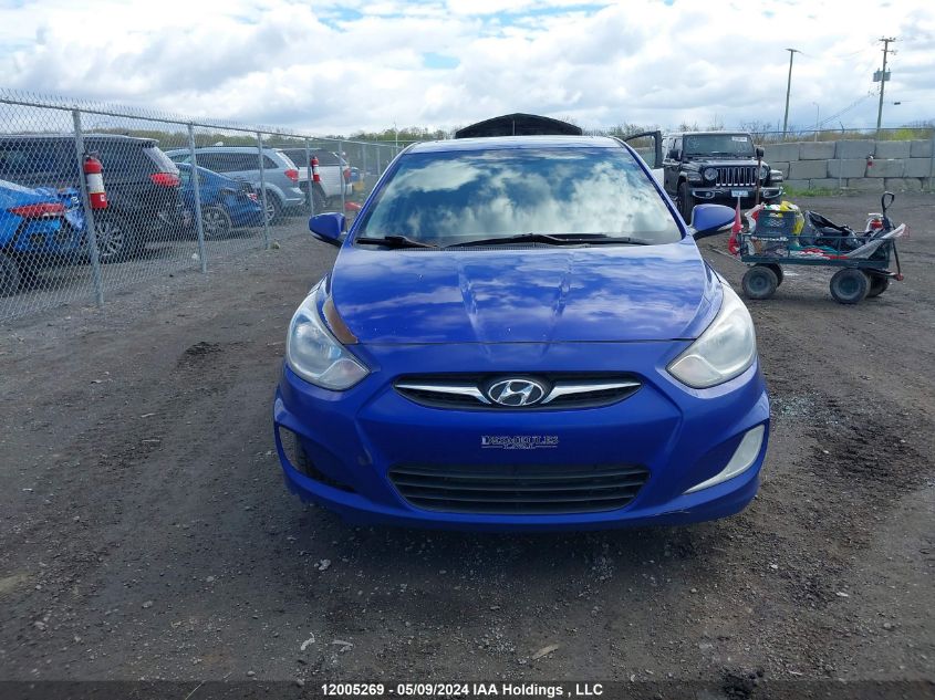 2012 Hyundai Accent Gls/Gs/Se VIN: KMHCU5AE6CU047776 Lot: 12005269