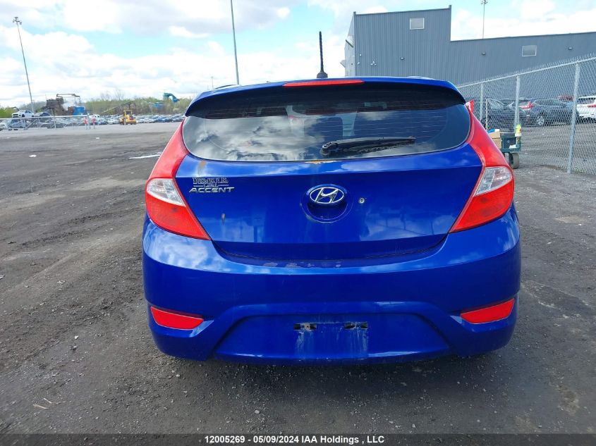 2012 Hyundai Accent Gls/Gs/Se VIN: KMHCU5AE6CU047776 Lot: 12005269