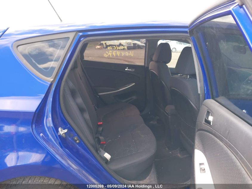 2012 Hyundai Accent Gls/Gs/Se VIN: KMHCU5AE6CU047776 Lot: 12005269