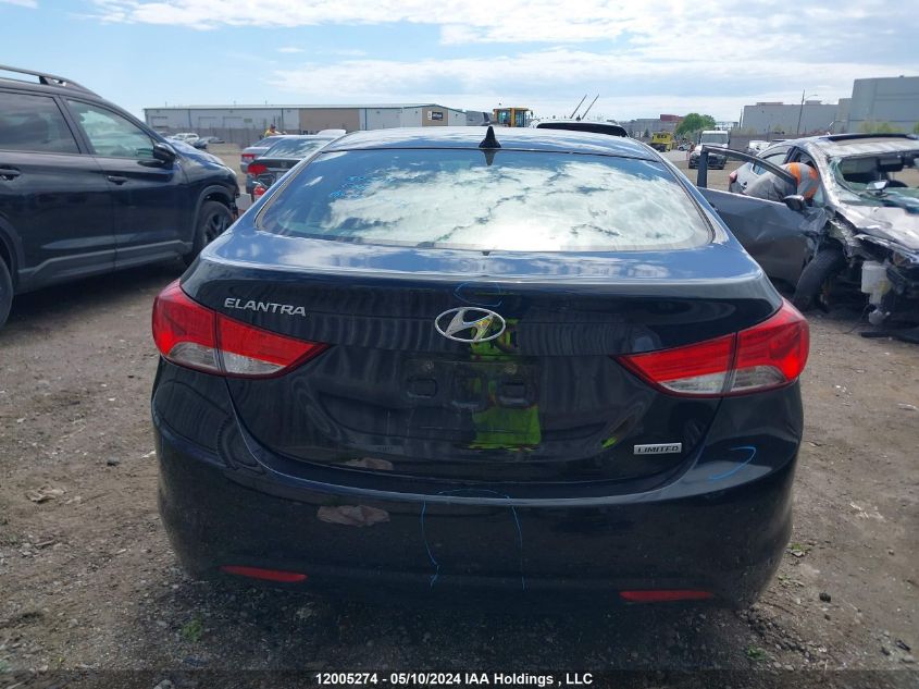 2013 Hyundai Elantra Limited VIN: 5NPDH4AE5DH307796 Lot: 12005274