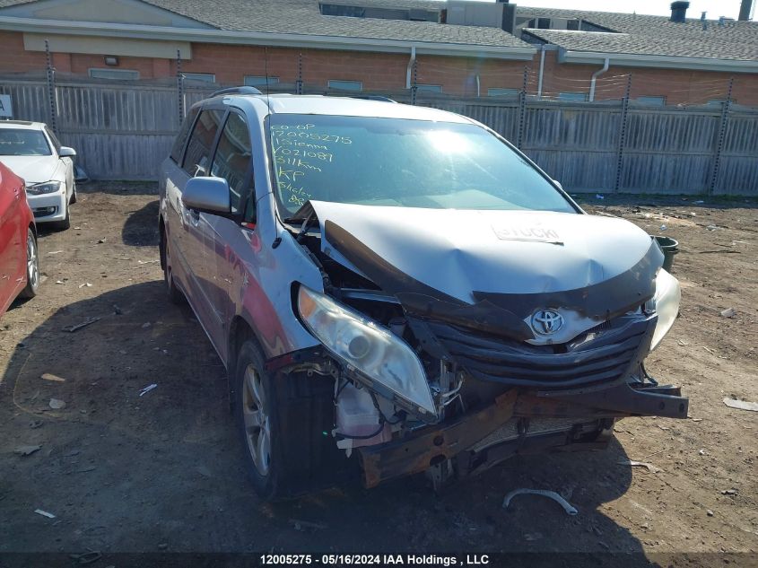 2011 Toyota Sienna V6 7 Passenger VIN: 5TDZK3DC3BS021089 Lot: 12005275