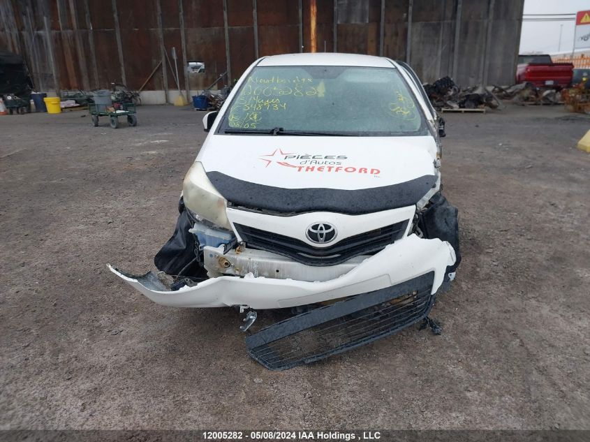 2013 Toyota Yaris VIN: JTDKTUD34DD548934 Lot: 12005282