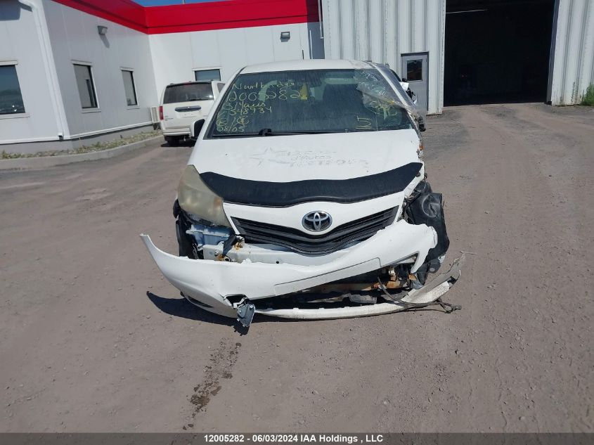 2013 Toyota Yaris VIN: JTDKTUD34DD548934 Lot: 12005282