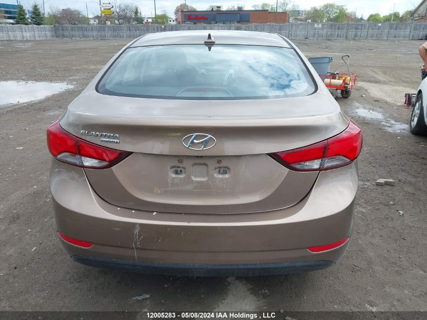 2016 Hyundai Elantra Se/Sport/Limited VIN: KMHDH4AE3GU582170 Lot: 12005283