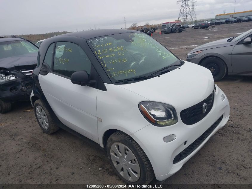 2016 Smart Fortwo VIN: WMEFJ5DA7GK126511 Lot: 12005288