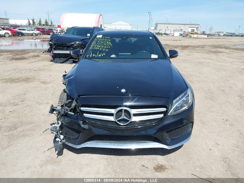 2016 Mercedes-Benz C-Class VIN: 55SWF4KB3GU125339 Lot: 12005314