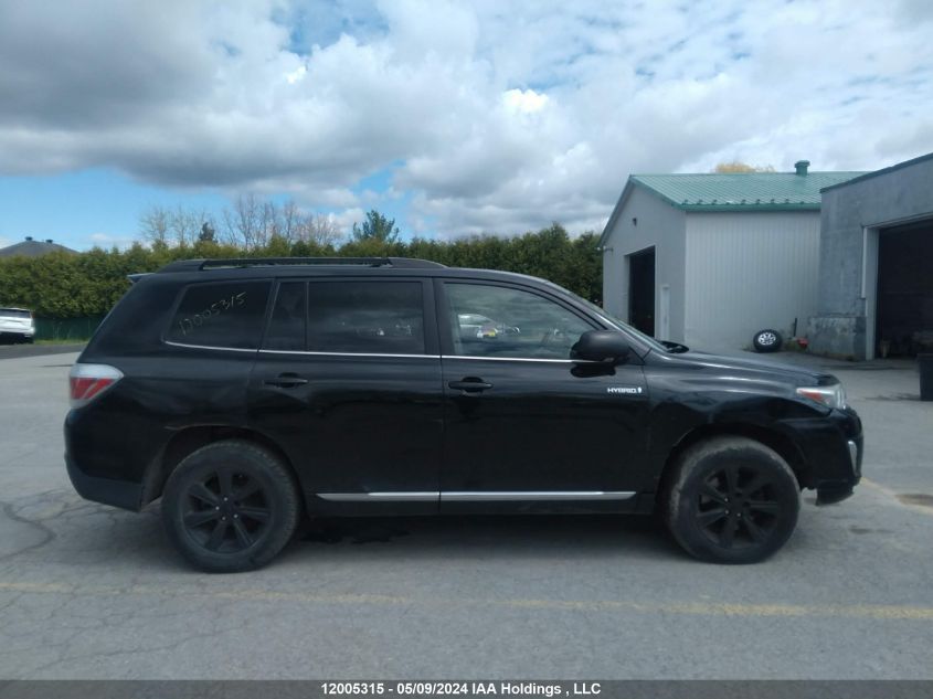 2011 Toyota Highlander Hybrid Hybrid VIN: JTEBC3EH7B2002542 Lot: 12005315