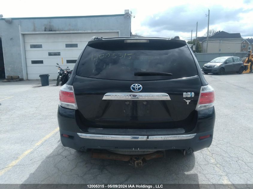 2011 Toyota Highlander Hybrid Hybrid VIN: JTEBC3EH7B2002542 Lot: 12005315
