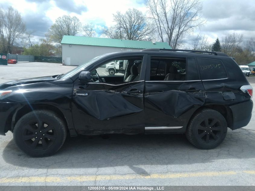 2011 Toyota Highlander Hybrid Hybrid VIN: JTEBC3EH7B2002542 Lot: 12005315