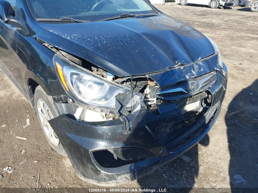 2012 Hyundai Accent Gls/Gs VIN: KMHCT5AE4CU051957 Lot: 12005316