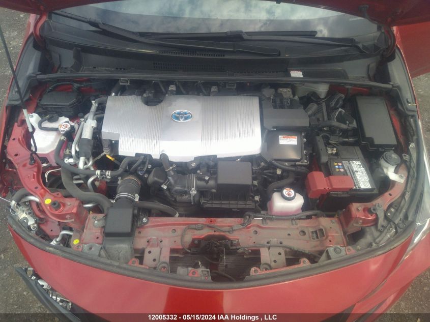 2021 Toyota Prius VIN: JTDKAMFP1M3166341 Lot: 12005332