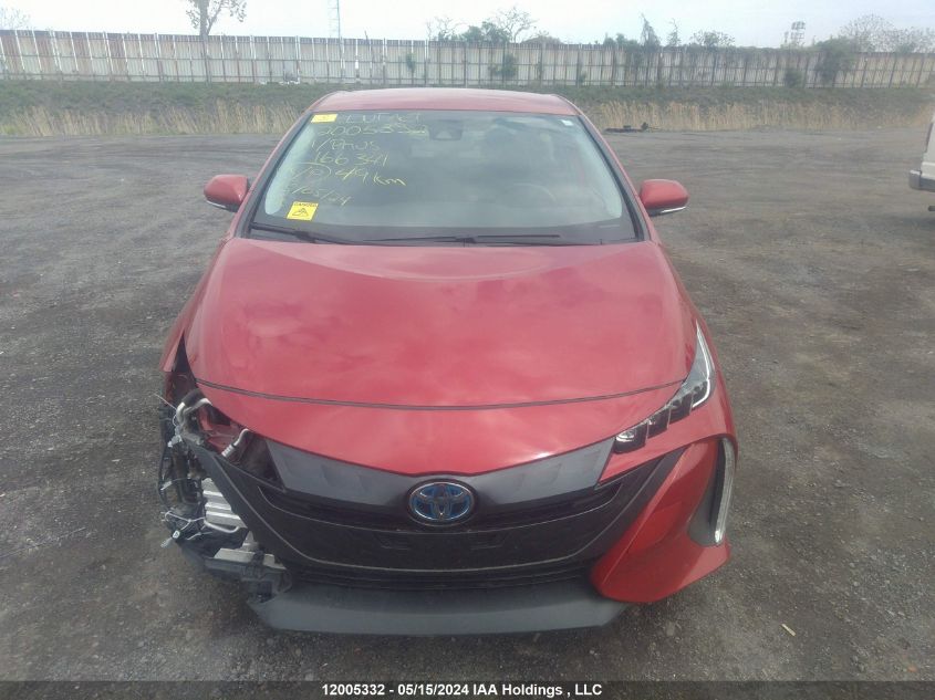 2021 Toyota Prius VIN: JTDKAMFP1M3166341 Lot: 12005332