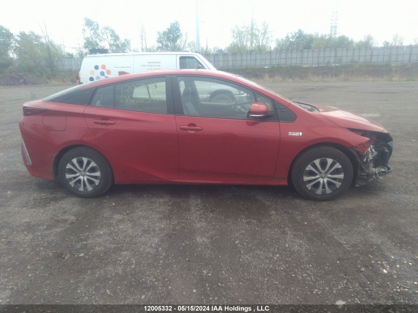 2021 Toyota Prius VIN: JTDKAMFP1M3166341 Lot: 12005332