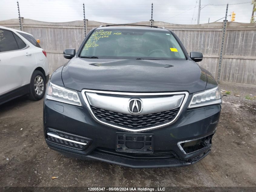 2014 Acura Mdx VIN: 5FRYD4H67EB502695 Lot: 12005347