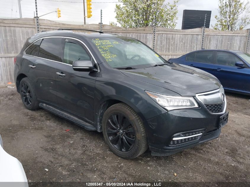 2014 Acura Mdx VIN: 5FRYD4H67EB502695 Lot: 12005347