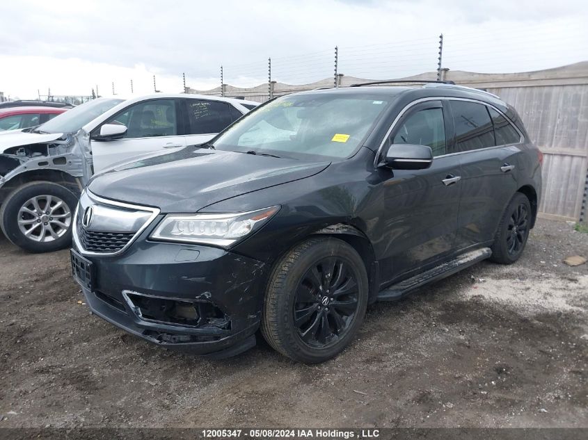 2014 Acura Mdx VIN: 5FRYD4H67EB502695 Lot: 12005347