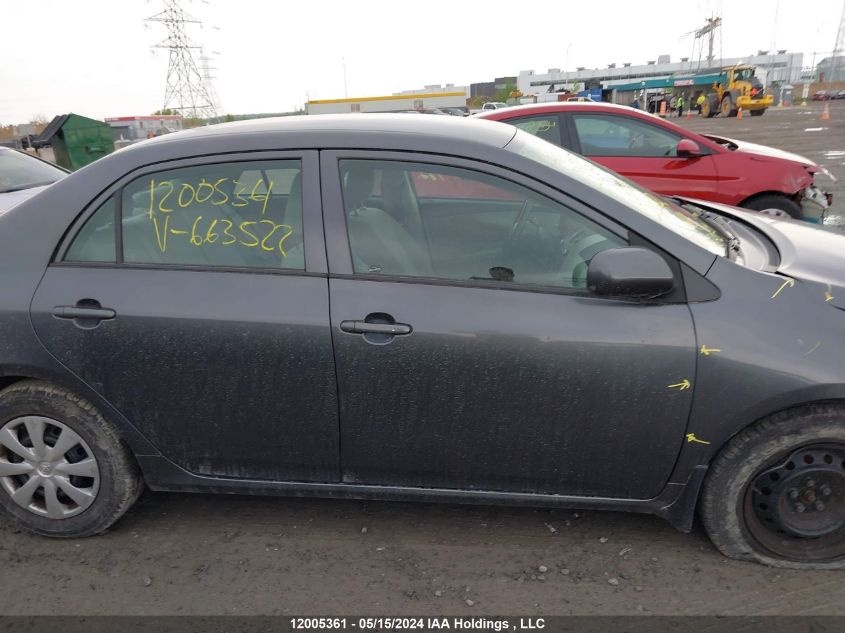 2011 Toyota Corolla VIN: 2T1BU4EE9BC663522 Lot: 12005361