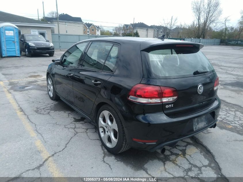 2010 Volkswagen Golf Gti VIN: WVWHV7AJ6AW285631 Lot: 12005373