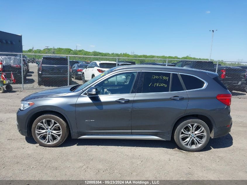 2017 BMW X1 VIN: WBXHT3C38H5F82290 Lot: 12005384