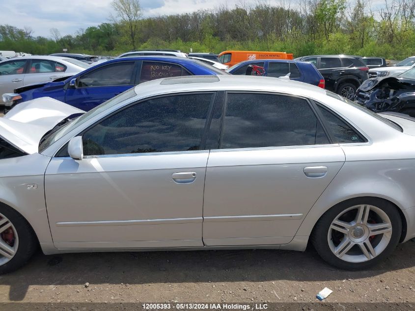 2007 Audi A4 VIN: WAUDF78E17A134414 Lot: 12005393