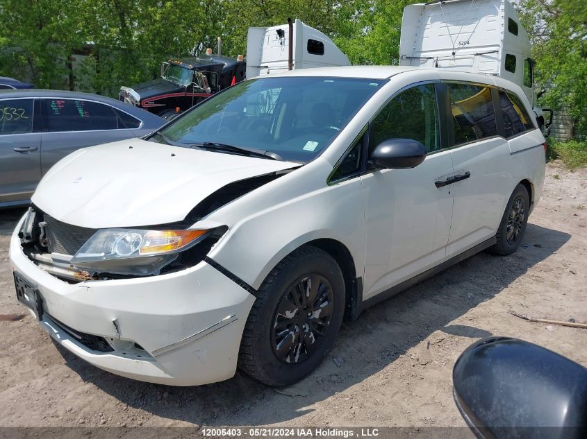 2015 Honda Odyssey VIN: 5FNRL5H22FB505713 Lot: 12005403