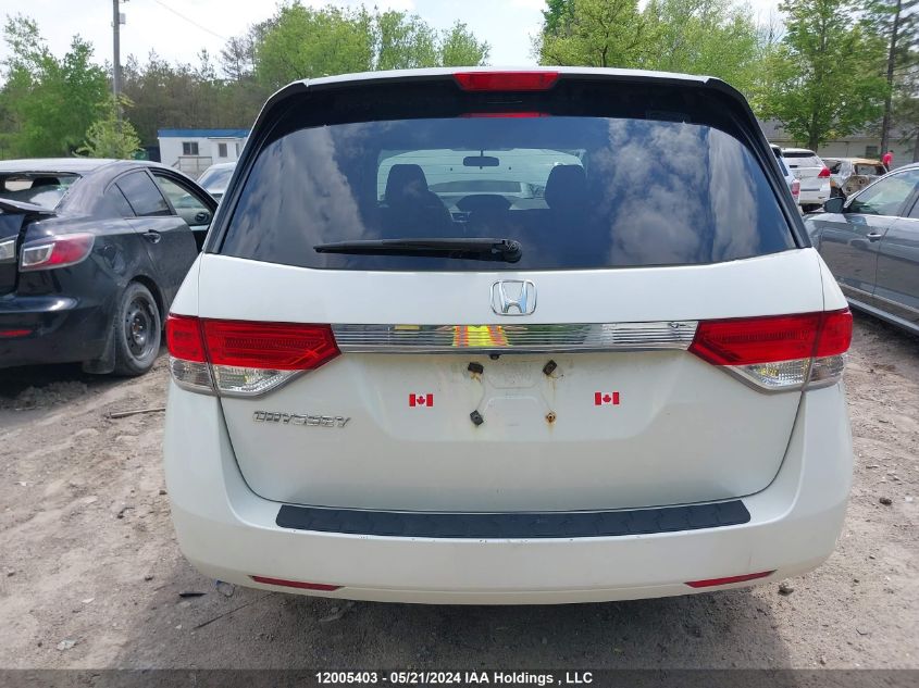 2015 Honda Odyssey VIN: 5FNRL5H22FB505713 Lot: 12005403