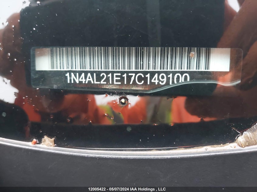 2007 Nissan Altima 2.5/2.5S VIN: 1N4AL21E17C149100 Lot: 12005422