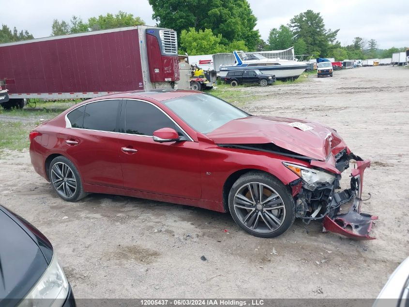 2014 Infiniti Q50 VIN: JN1BV7AR7EM680059 Lot: 12005437