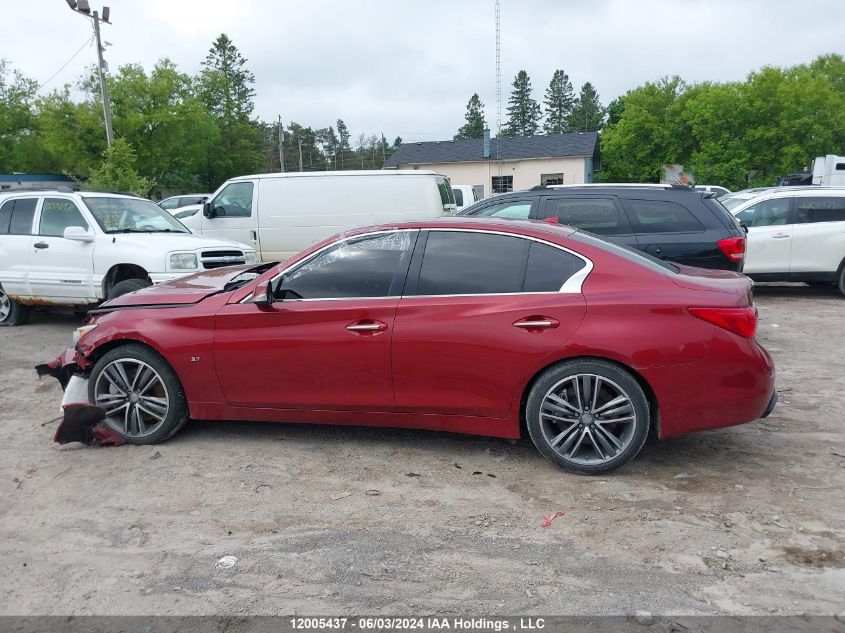 2014 Infiniti Q50 VIN: JN1BV7AR7EM680059 Lot: 12005437