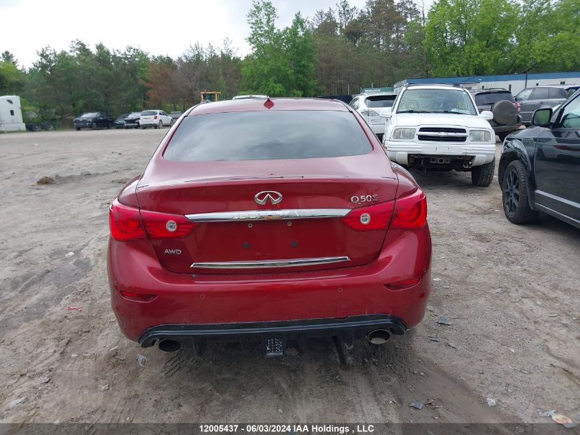 2014 Infiniti Q50 VIN: JN1BV7AR7EM680059 Lot: 12005437