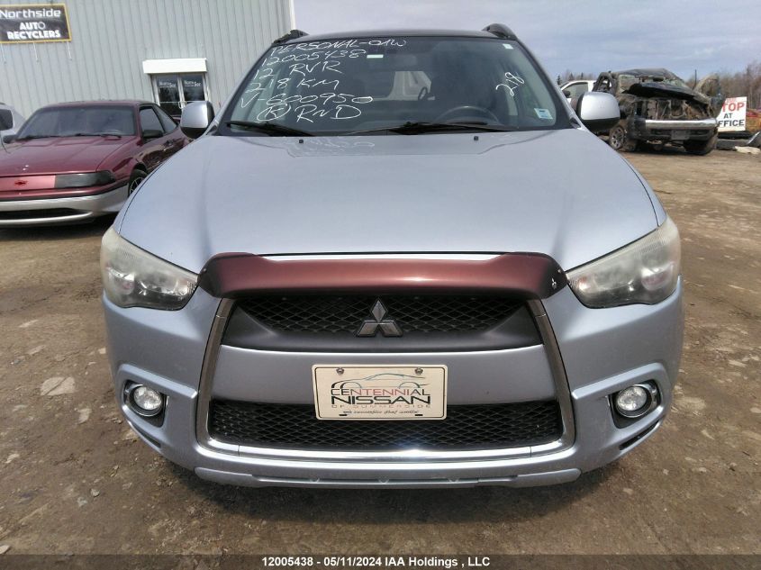 2012 Mitsubishi Rvr VIN: JA4AJ4AU8CZ600950 Lot: 12005438