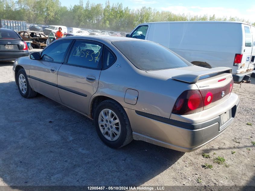 2002 Chevrolet Impala VIN: 2G1WF55E229164359 Lot: 12005457