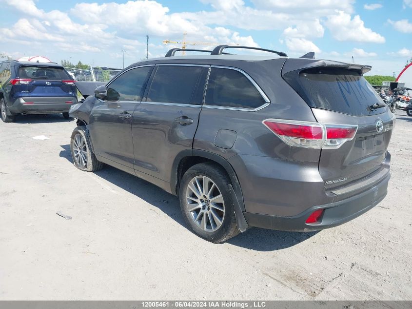 2016 Toyota Highlander Xle VIN: 5TDJKRFH1GS244294 Lot: 12005461