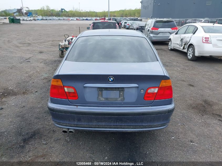 2001 BMW 330 I VIN: WBAAV53461JS97219 Lot: 12005468