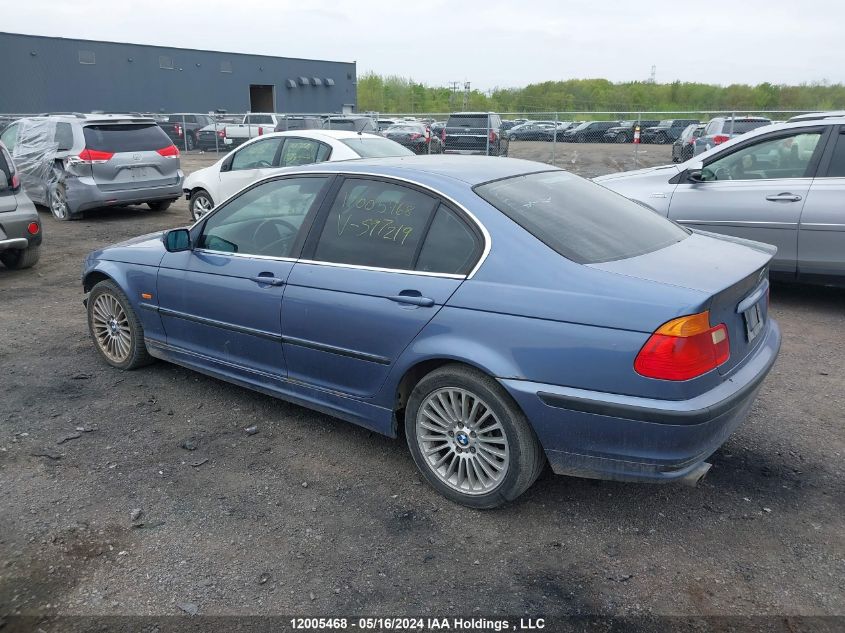 2001 BMW 330 I VIN: WBAAV53461JS97219 Lot: 12005468