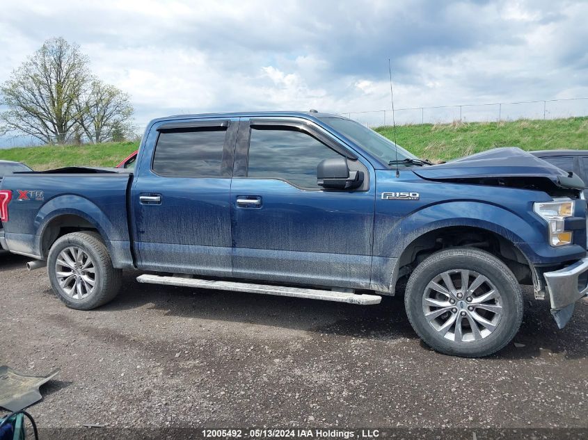 2017 Ford F150 Supercrew VIN: 1FTEW1EF3HFA04222 Lot: 12005492