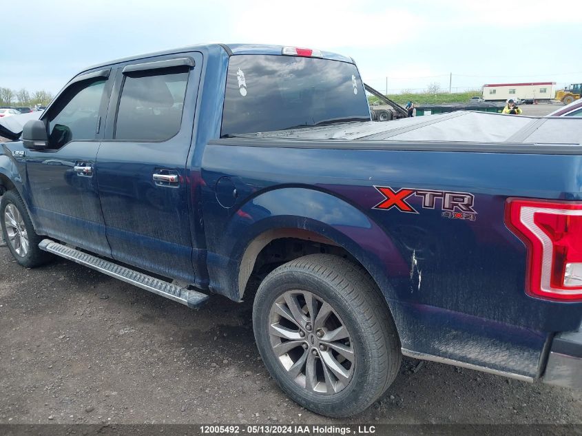 2017 Ford F150 Supercrew VIN: 1FTEW1EF3HFA04222 Lot: 12005492