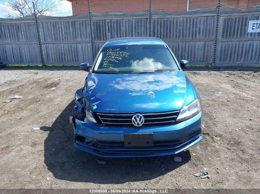 2017 Volkswagen Jetta Sedan VIN: 3VW2B7AJ9HM326372 Lot: 12005500