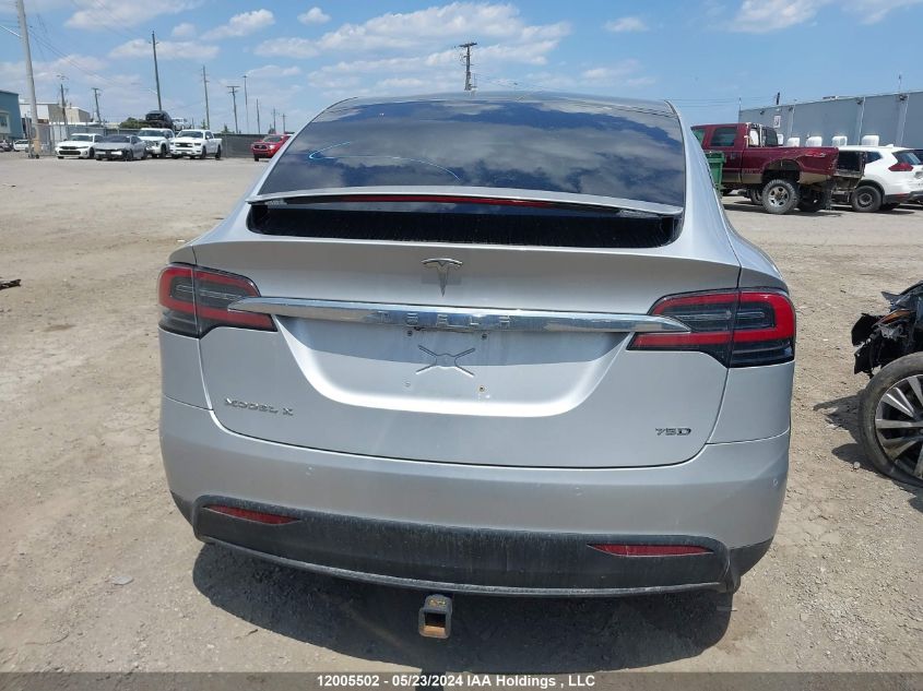 2018 Tesla Model X 100D/75D/P100D VIN: 5YJXCDE2XJF099811 Lot: 12005502