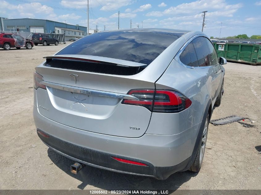 2018 Tesla Model X 100D/75D/P100D VIN: 5YJXCDE2XJF099811 Lot: 12005502