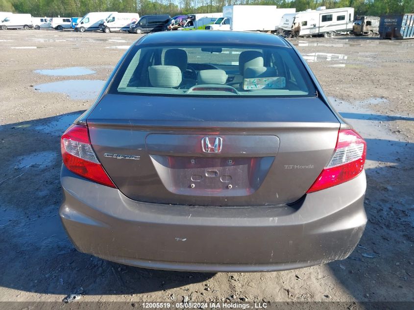 2012 Honda Civic VIN: 2HGFB2F43CH043789 Lot: 12005519