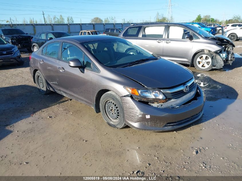 2012 Honda Civic VIN: 2HGFB2F43CH043789 Lot: 12005519