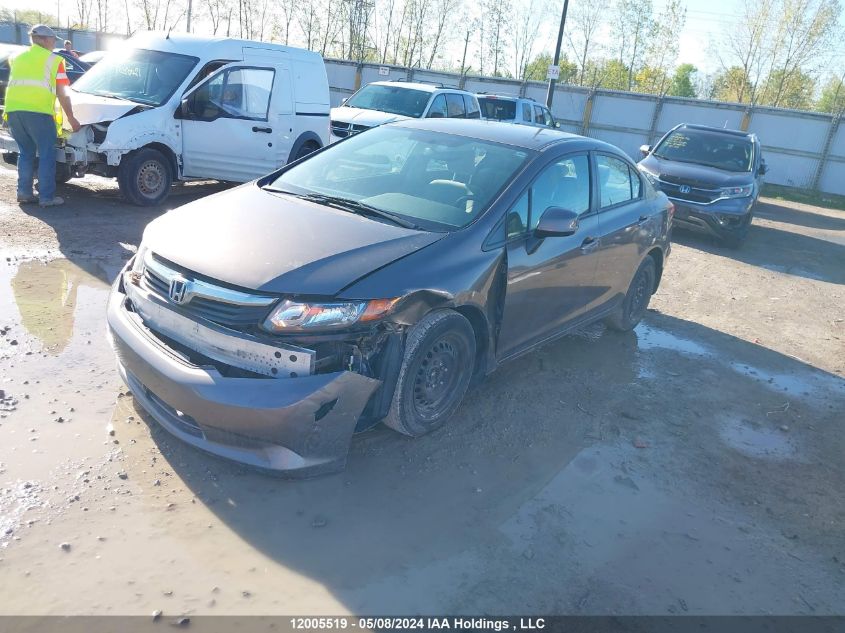 2012 Honda Civic VIN: 2HGFB2F43CH043789 Lot: 12005519