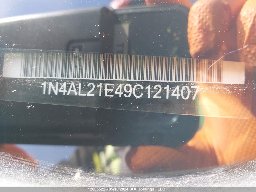 2009 Nissan Altima 2.5/2.5S VIN: 1N4AL21E49C121407 Lot: 12005522